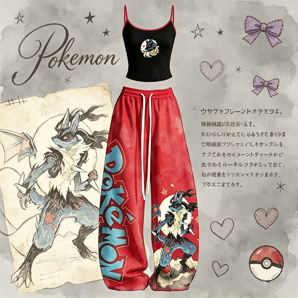 Pokémon Top & Elasticated Trousers Two-Piece Set