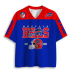 Buffalo Bills Helmet Graphic Back Print Graphic Jersey Shirts