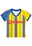 Bright Yellow Floral Blue Red Vertical Stripe Baby Tee