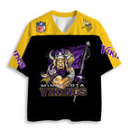 Minnesota Vikings Warrior Black Graphic Jersey Shirts