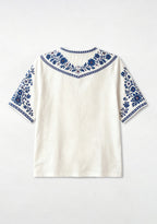 Boho Brighton & Hove Albion Crest Floral V-Neck Blouse