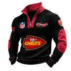 Men’s Kansas City Chiefs 1/4 Zip Pullover Sweatshirt