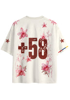 Venezuela Pink Floral Orchid Graphic Mesh Jersey Shirts
