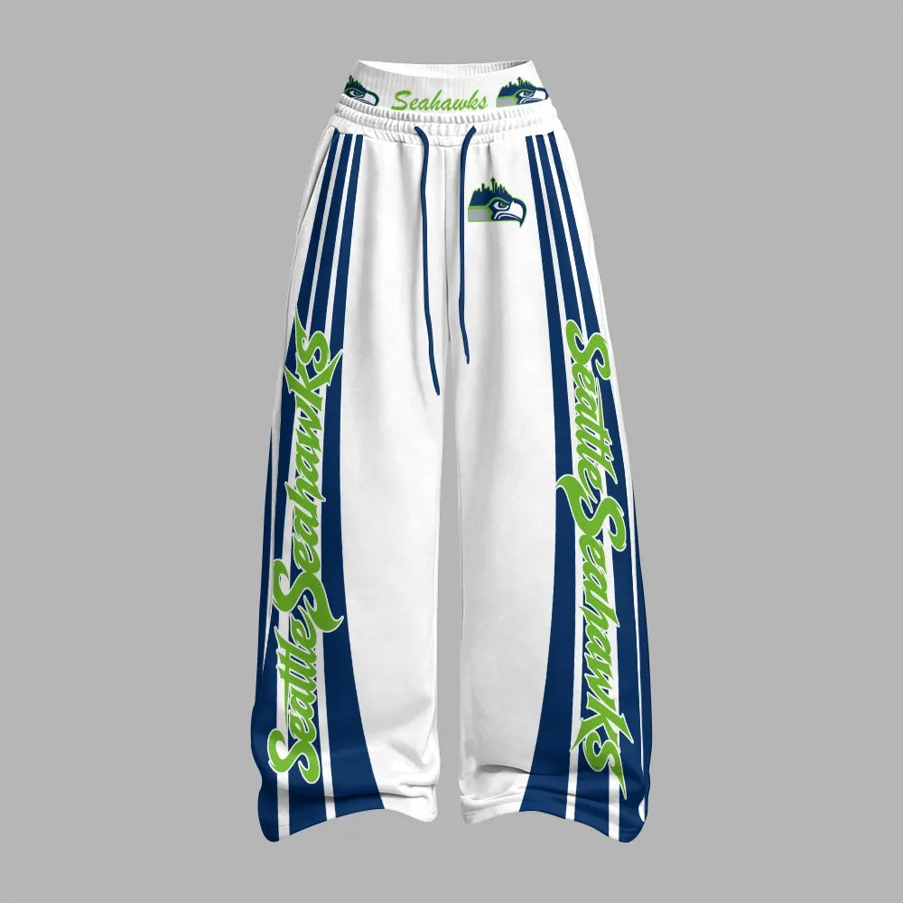 Seattle Seahawks Zip-up hooded jacket and elastic-waist pants set