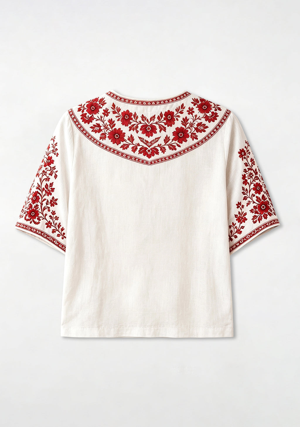 Nottingham Forest Folk Floral V-Neck Blouse
