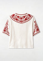 Nottingham Forest Folk Floral V-Neck Blouse