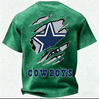 Dallas Cowboys Printed Unisex 100% Pure Cotton Washed T-Shirt
