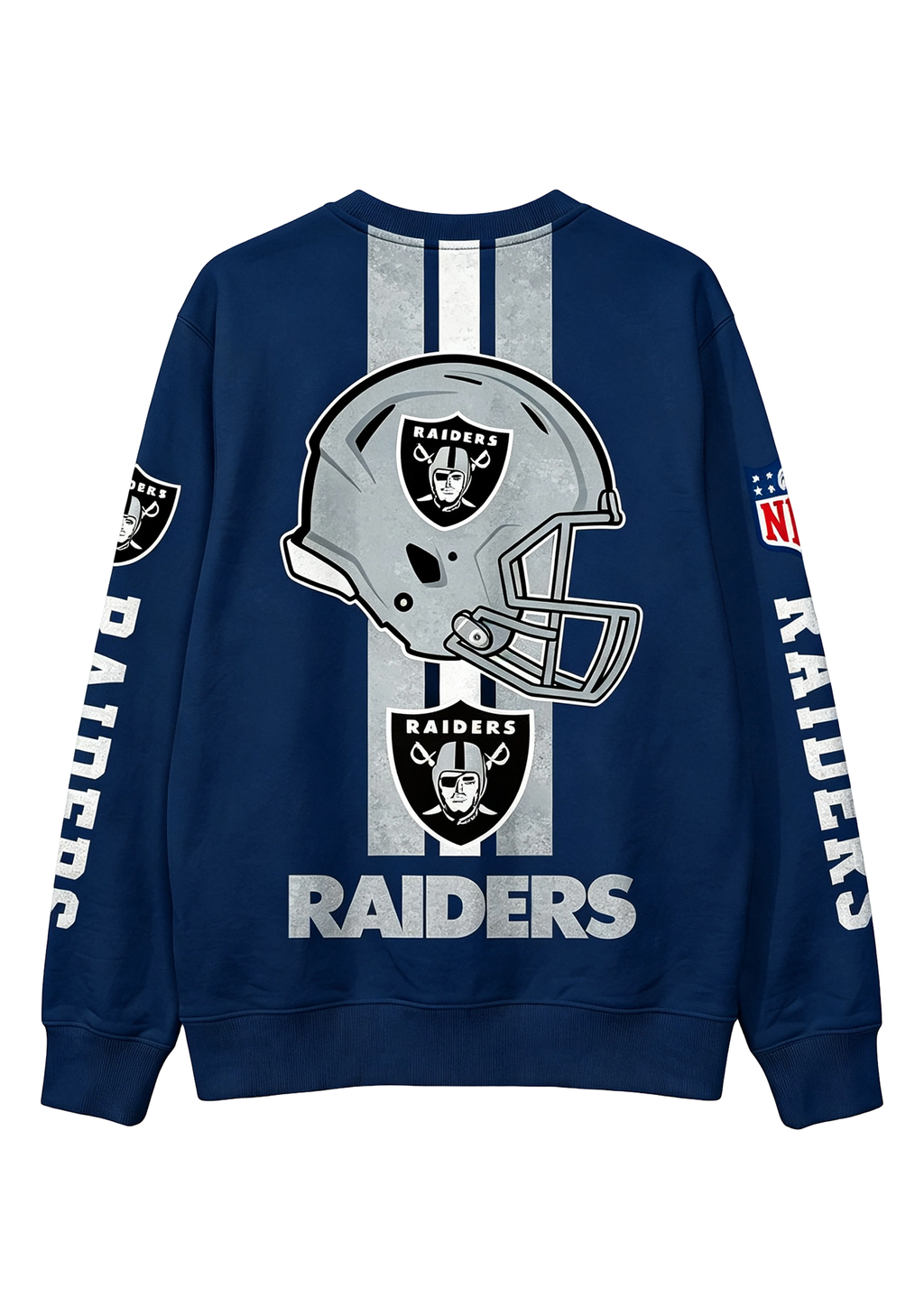 Las Vegas Raiders 1960 Football Helmet Graphic Crewneck Sweatshirt