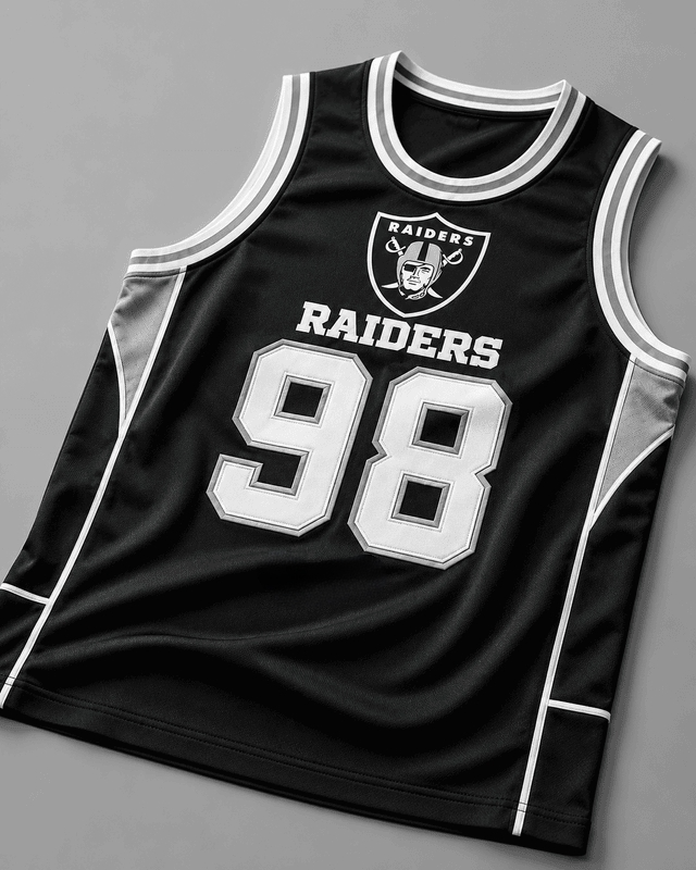 Las Vegas Raiders Retro Sleeveless Fan Jersey Secondary image