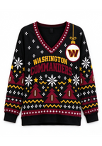 Women’s Washington Commanders Ugly NFL Christmas Sweatshirt