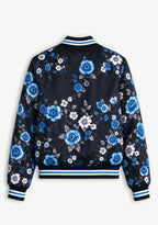 Women Carolina Panthers Floral Print Zip Up Jacket Custom Name For Fan