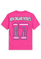 New England Patriots Pink Out Tackle Breast Cancer Awareness V-Neck T-Shirt
