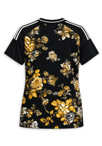Women's Pittsburgh Steelers Floral V-Neck T Shirt