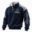 Dallas Cowboys Navy Sherpa Lined Stand Collar Quarter Zip Pullover Sweatshirt