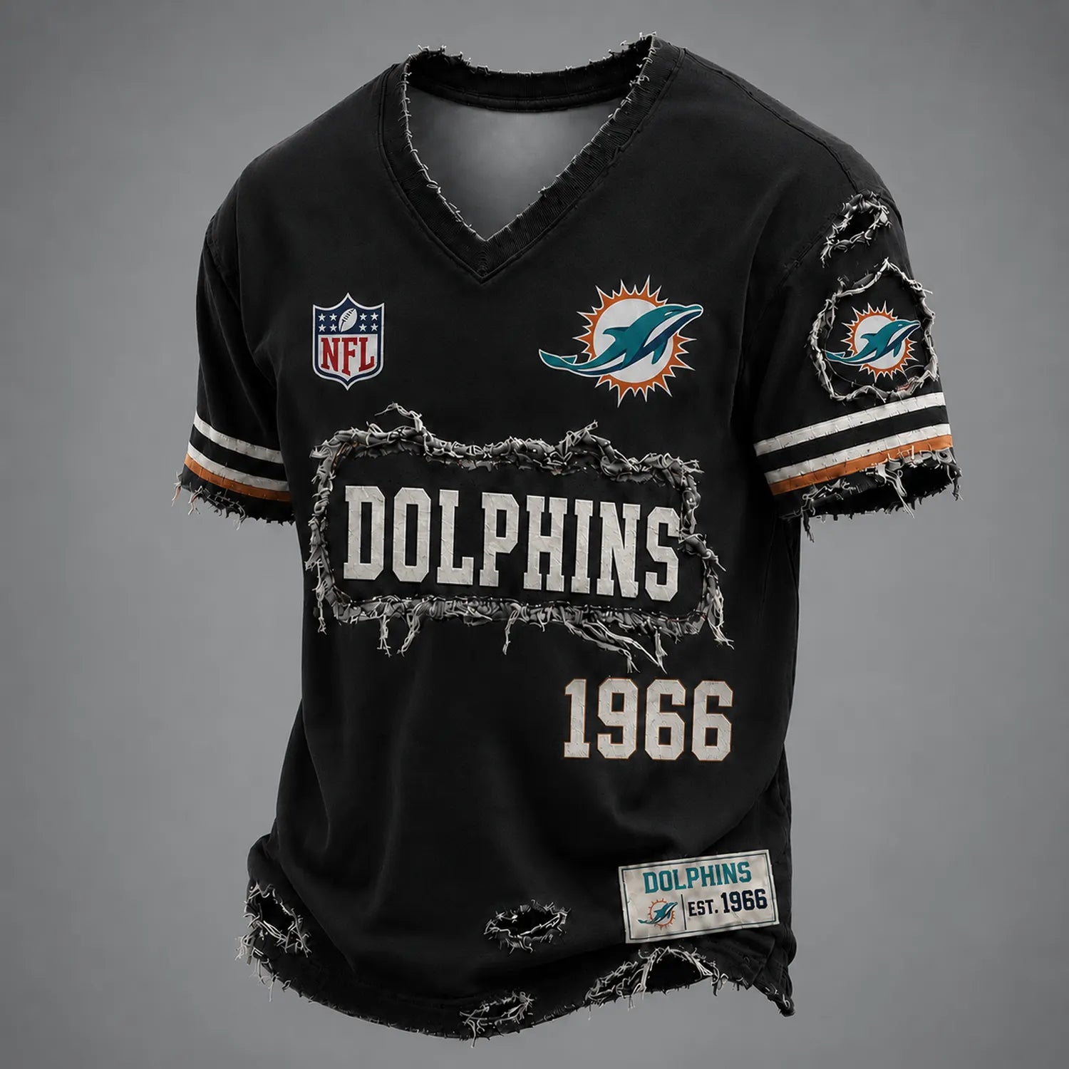 MIA x NFL LUXURY V-Neck T-Shirt 3005 DatND DVT Secondary image