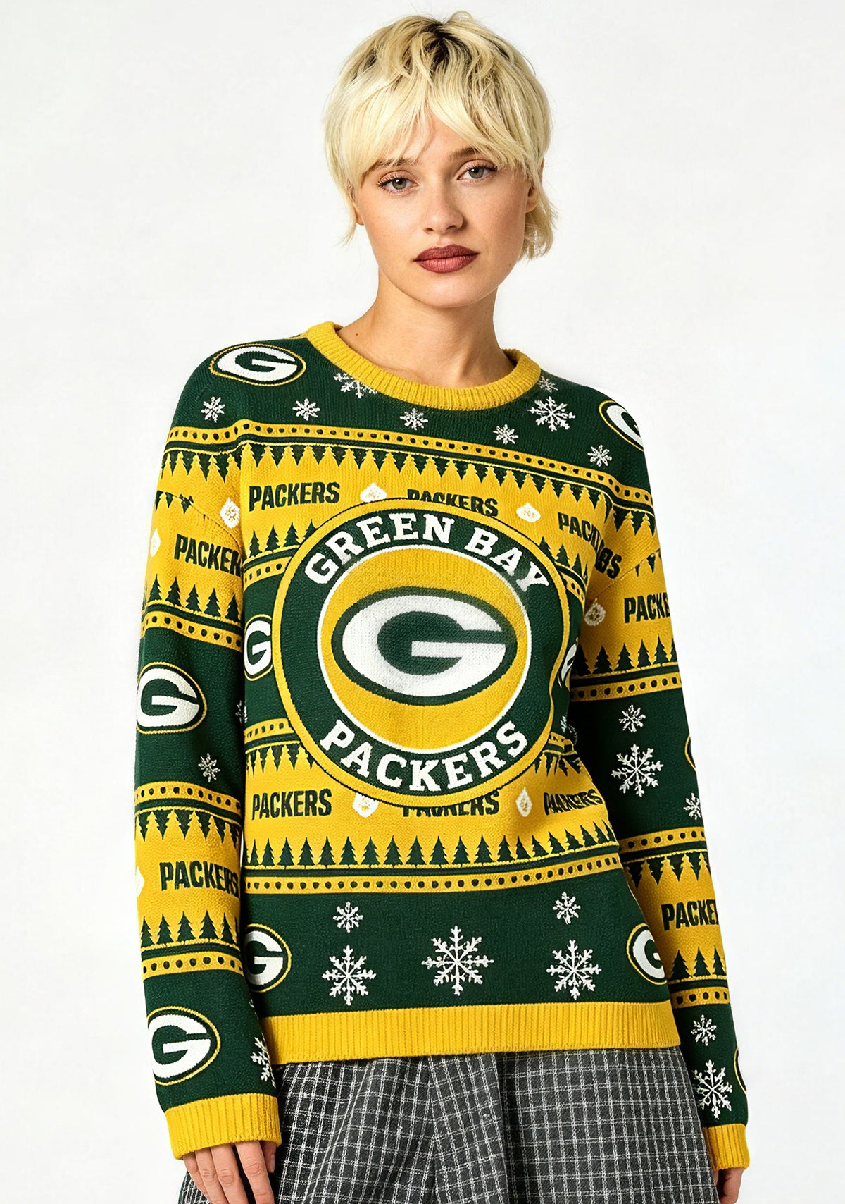 Green Bay Packers Ugly Christmas Football Fan Sweatshirt