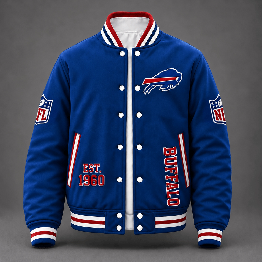 Buffalo Bills Royal Blue Varsity Jacket