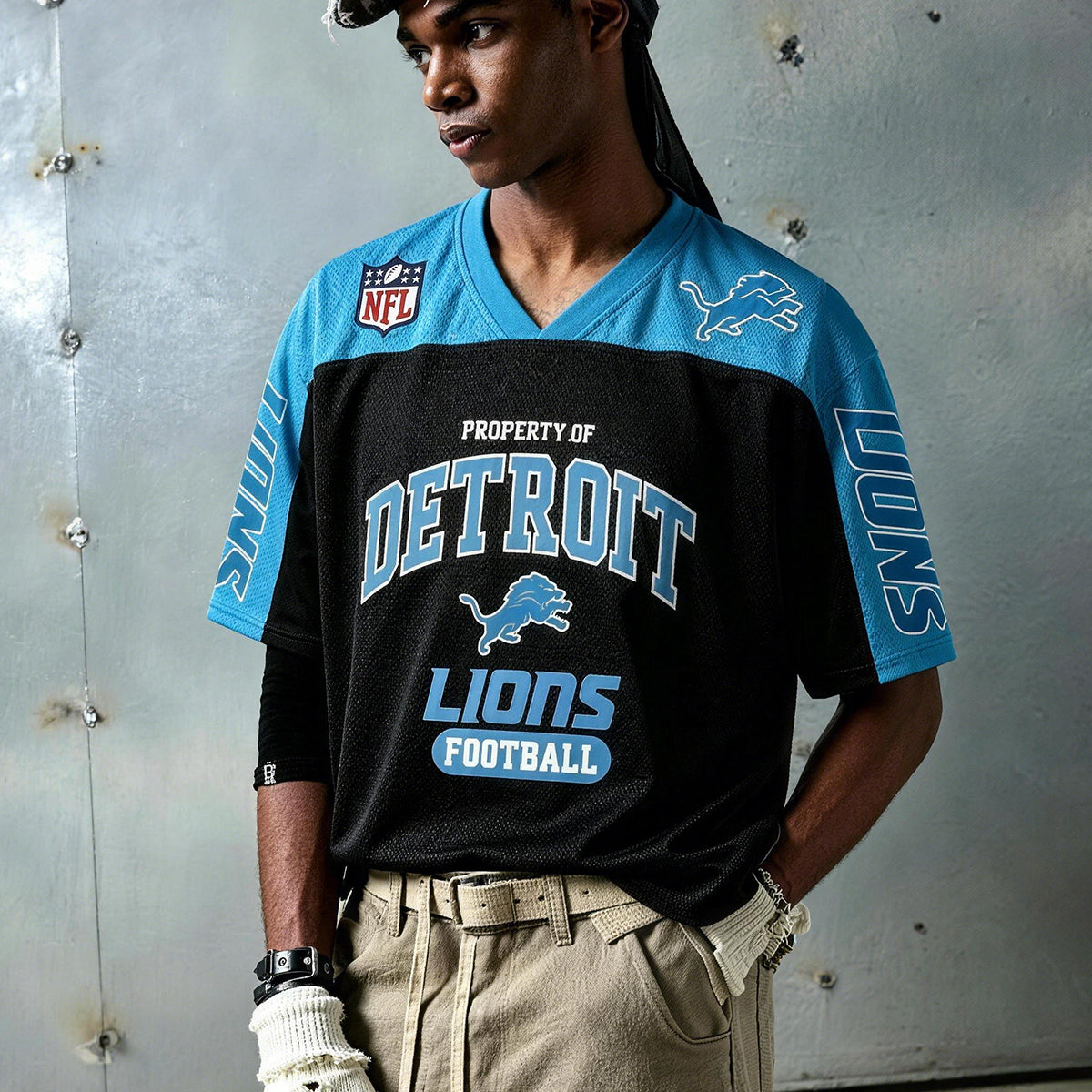 Property of Detroit Lions Football Graphic Jersey Shirts Main image