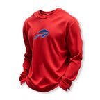 Buffalo Bills Helmet Waffle Knit Crewneck Sweatshirt