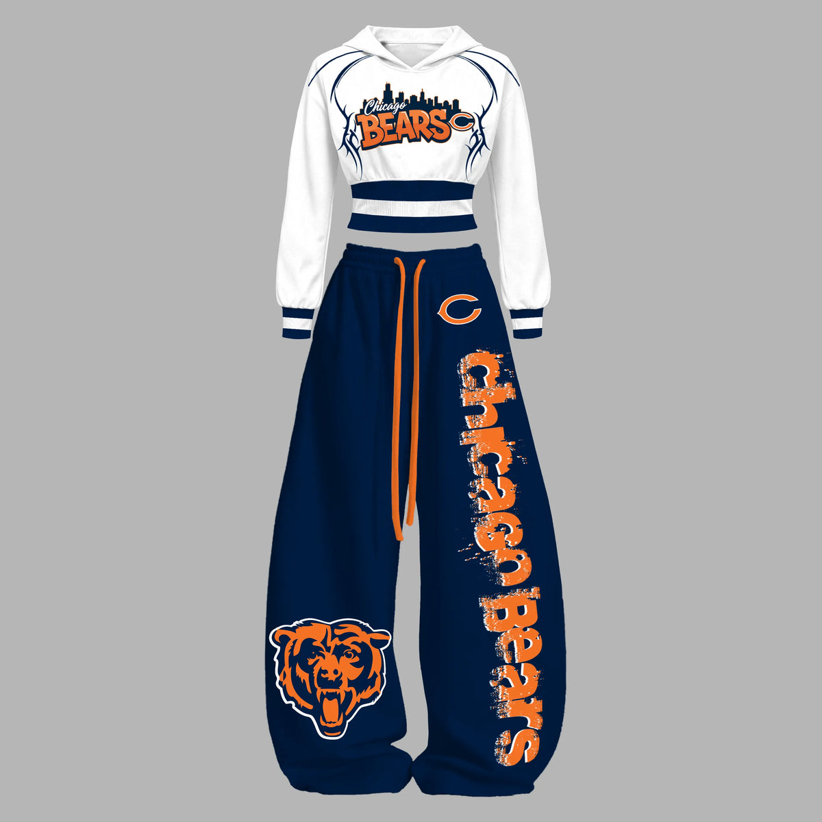 "Chicago Bears" Slim-fit sweatshirt and trousers set