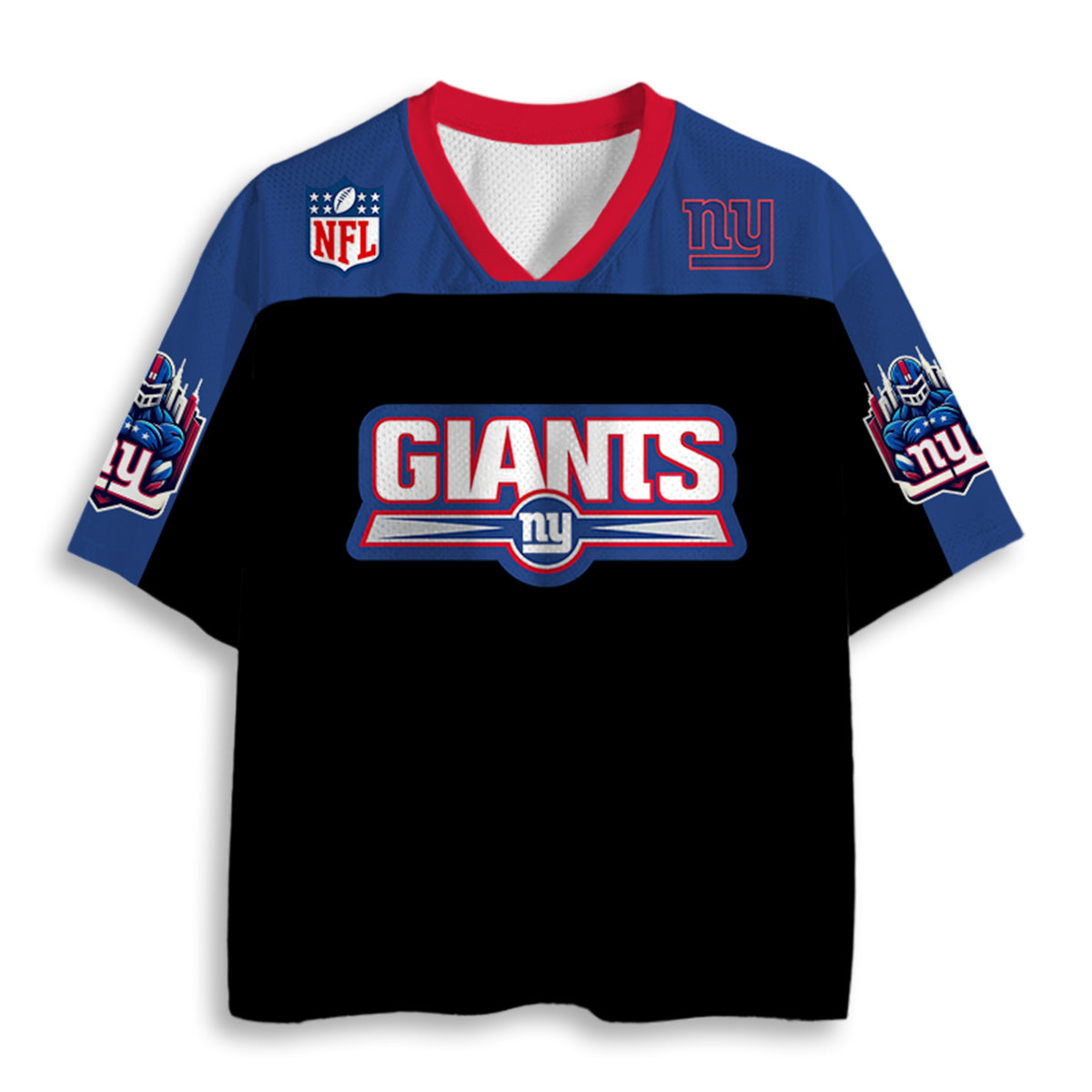 New York Giants NY Logo & Mascot Graphic Jersey Shirts