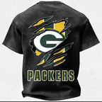 Green Bay Packers Printed Unisex 100% Pure Cotton Washed T-Shirt