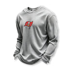 Tampa Bay Buccaneers Helmet Waffle Knit Crewneck Sweatshirt