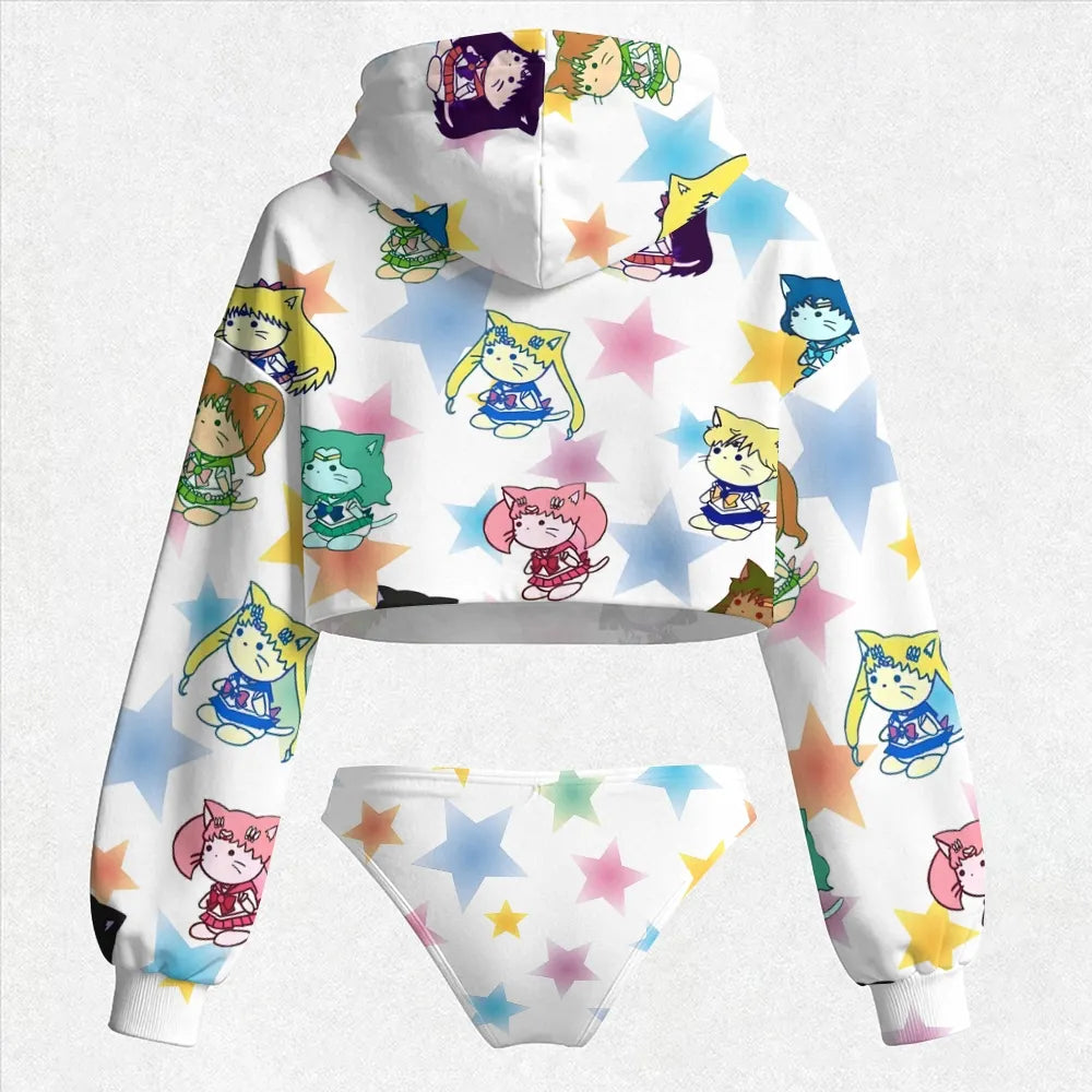 "Sailor Moon" Women's Hooded Thicken Suit Set