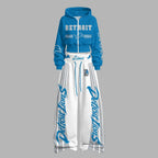 Detroit Lions Zip-up hooded jacket and elastic-waist pants set | NFL