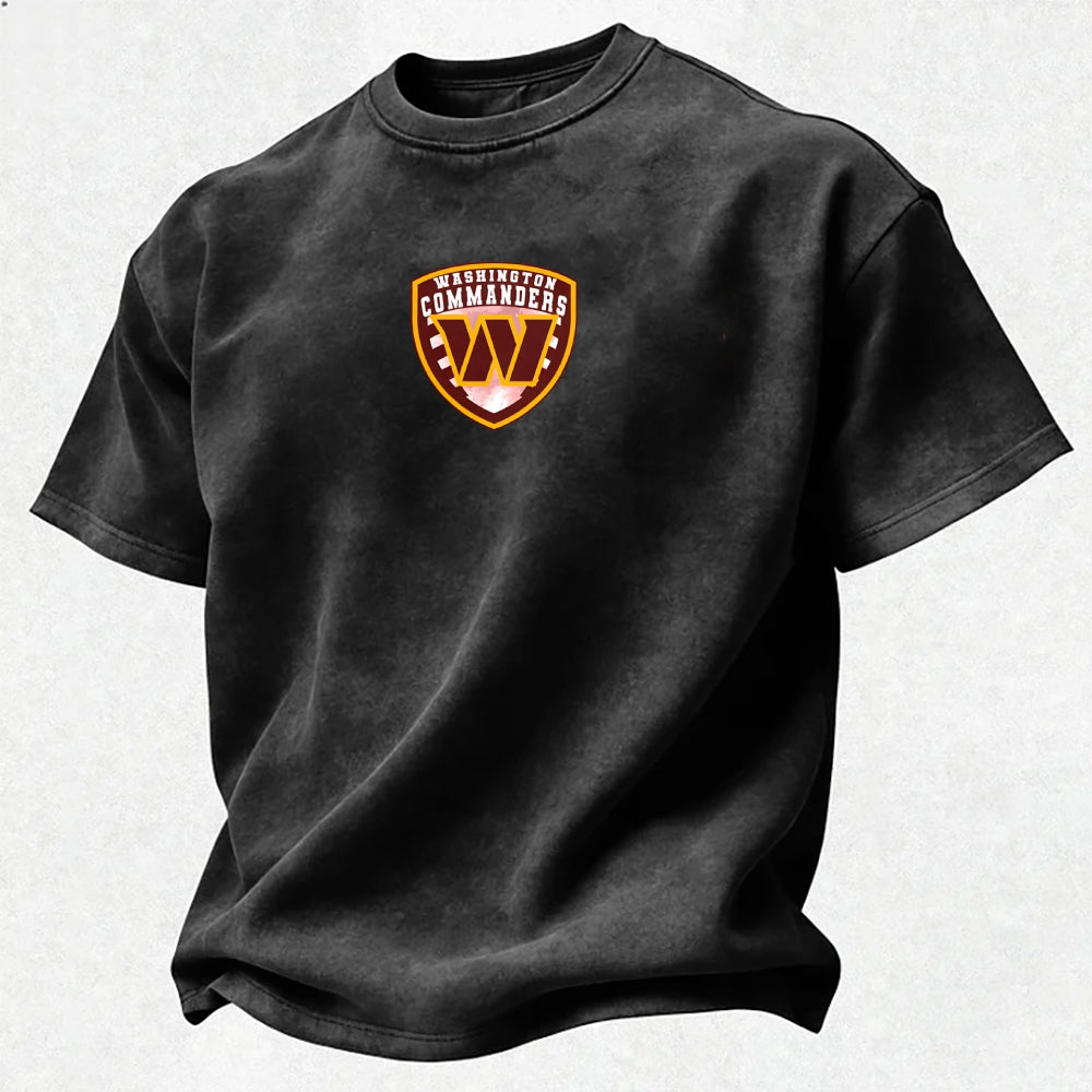 Washington Commanders Printed Unisex 100% Pure Cotton Washed T-Shirt Secondary image