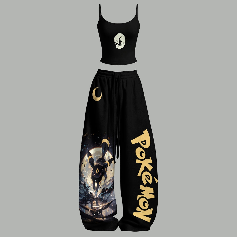 Top & Elasticated Trousers Two-Piece Set 2605007362