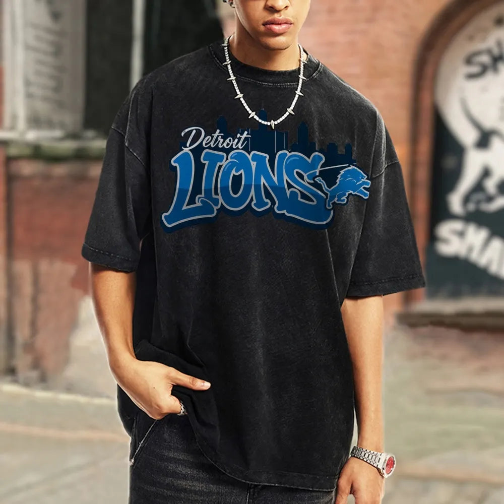 Detroit Lions Unisex Vintage Washed T-shirt Main image