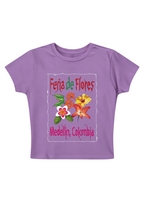 Colombia Floral Fair Graphic Y2K Baby Tee