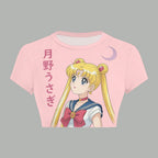 Sailor Moon Women T-Shirt  & Elasticated Trousers Two-Piece Set