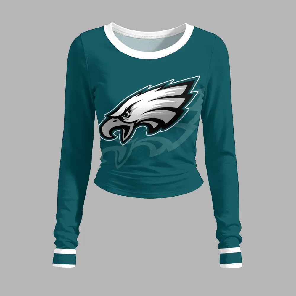 Philadelphia Eagles Long-Sleeved Double-Layer Stretch Pants Set | NFL