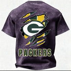 Green Bay Packers Printed Unisex 100% Pure Cotton Washed T-Shirt