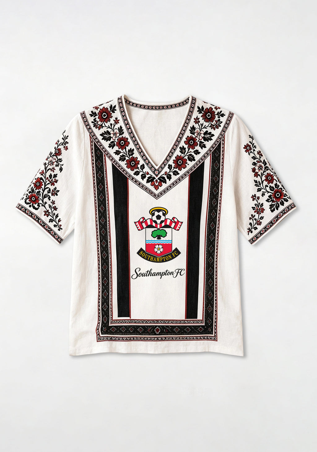Southampton Folk Floral V-Neck Blouse