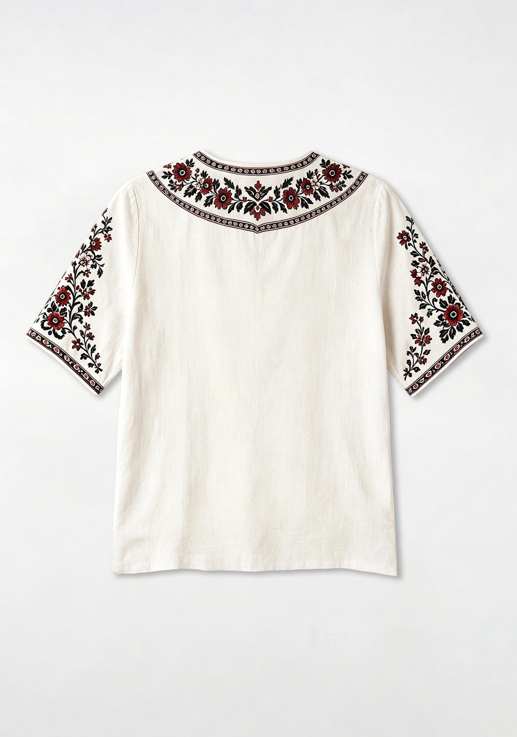 Southampton Folk Floral V-Neck Blouse
