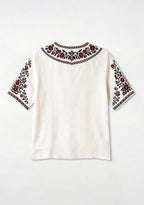 Southampton Folk Floral V-Neck Blouse