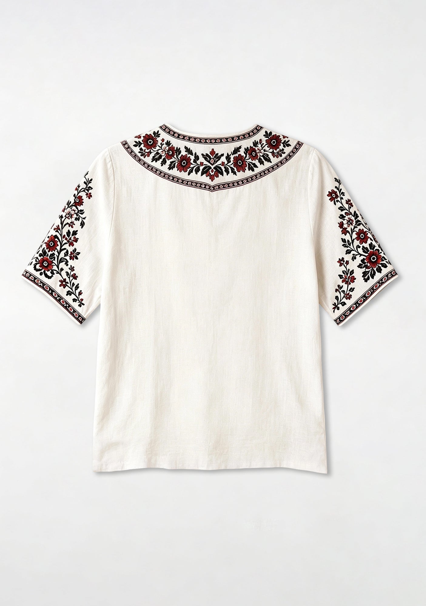 Southampton Folk Floral V-Neck Blouse