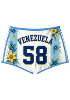 Venezuela Macaw Floral Booty Shorts