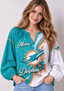 Women’s Miami Dolphins Floral Game Day Fan Long Sleeve Shirt