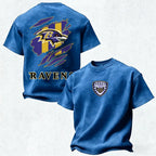 Baltimore Ravens Printed Unisex 100% Pure Cotton Washed T-Shirt