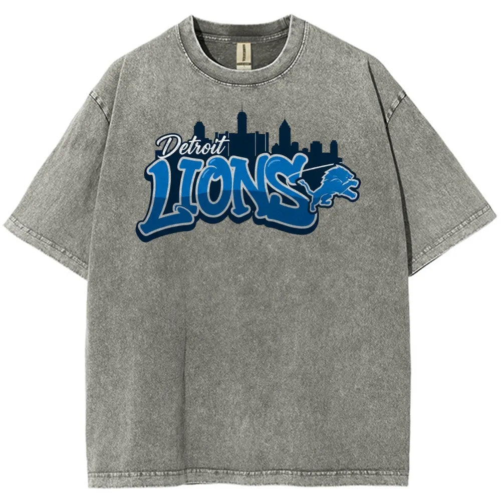 Detroit Lions Unisex Vintage Washed T-shirt