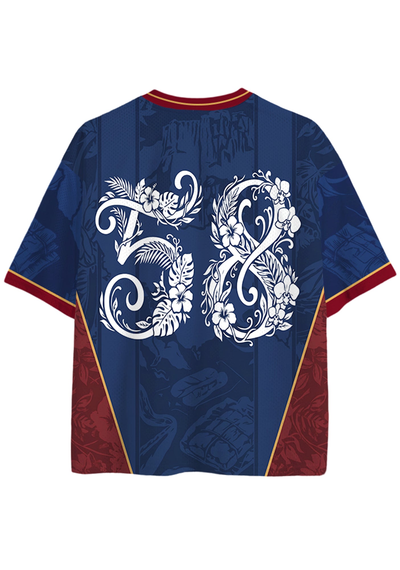 Venezuela Tropical Landscape Script Mesh Jersey Shirts Secondary image