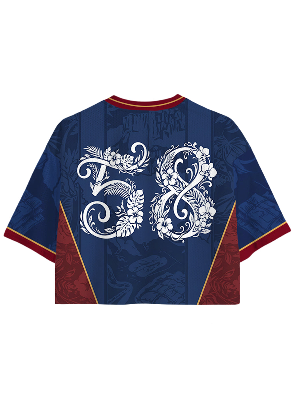Venezuela Tropical Landscape Script Cropped Jersey Shirt