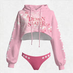 "Demon Slayer" Women's Hooded Thicken Suit Set