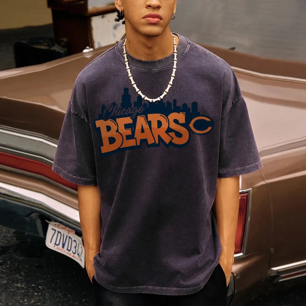 Chicago Bears Unisex Vintage Washed T-shirt