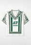 Boho Saskatchewan Roughriders Floral V-Neck Blouse