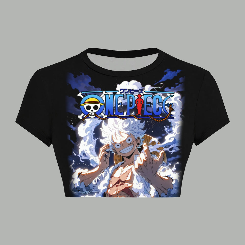 One Piece Women T-Shirt  & Elasticated Trousers Two-Piece Set
